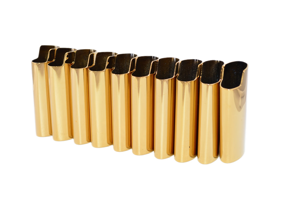 Blank Lighter Case, Cover, Sleeve - Gold Mirror (10 count)