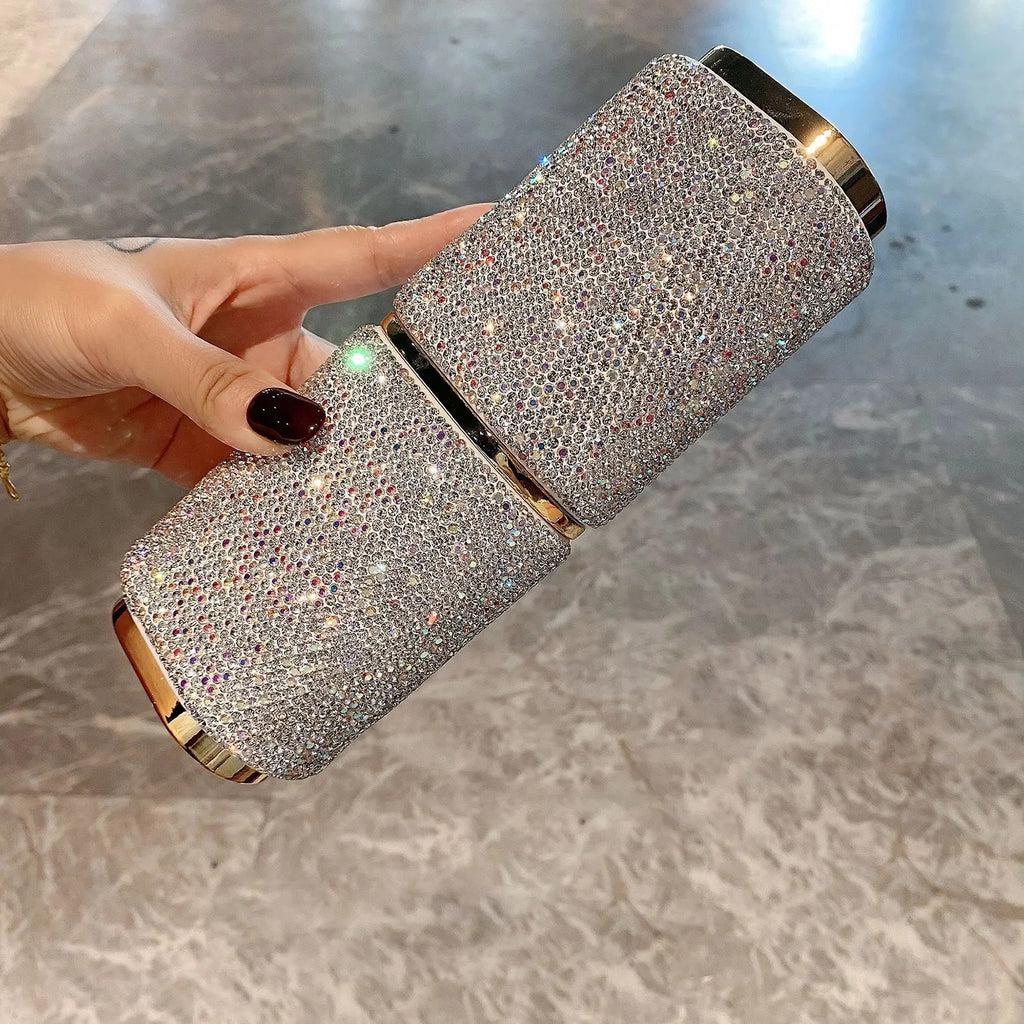 Bedazzled Bling Rhinestone Cosmetics Case or Toiletries Case - Iced, Crystalized