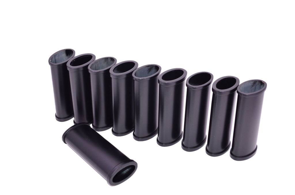 Improved Blank Lighter Cover / Sleeve / Case - No Channel (BLACK MATTE) 10 count