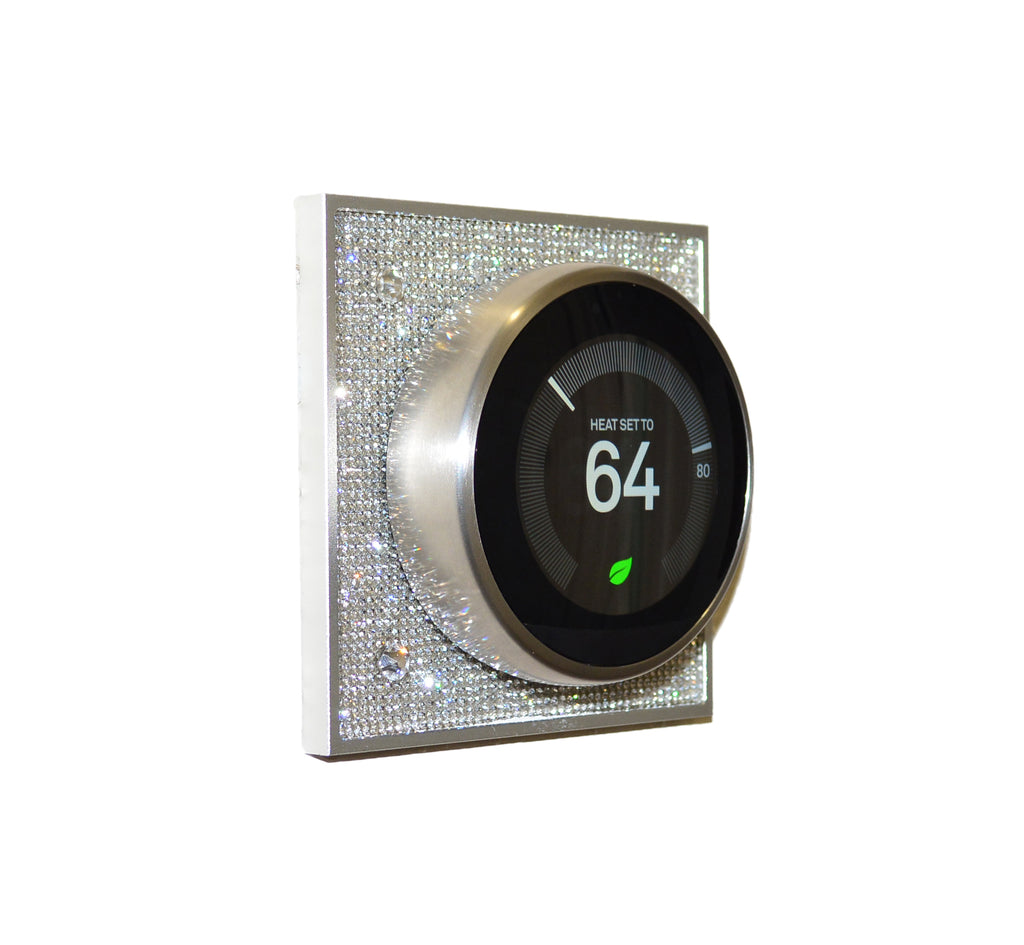 Classy Bling Rhinestone NEST Thermostat Wall Plate / Trim Kit / Back Plate (3rd Generation)